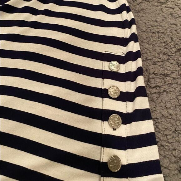 DKNY Sleeveless Stripe Shirt Size Large - Picture 4 of 11